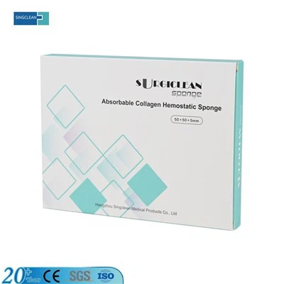 Absorberbar kollagen hemostatisk svamp